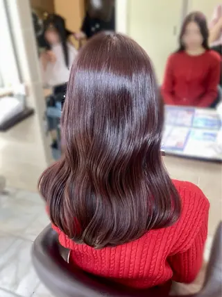 セミロング 🎀透明感カラー 🐈ナズナのヘアスタイル