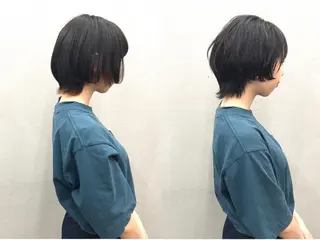 ショート カラー ボブ/ショート/ 白髪染め/メンズ葛西のヘアスタイル