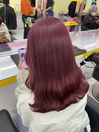 セミロング カラー パーマ ヘアアレンジ メンズ キッズ ネイル マツエク・マツパ アイブロウ linette所属・🐩推し活🐩 FUTABA🍒のヘアスタイル