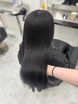 ロング カラー 韓国風暗髪ヘア🤍 🫧MIREIのヘアスタイル