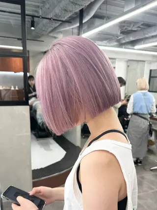 ミディアム カラー nico TOKYO 渋谷所属・ブリーチ　ハイトーン 特化🌈フジタハルキのヘアスタイル