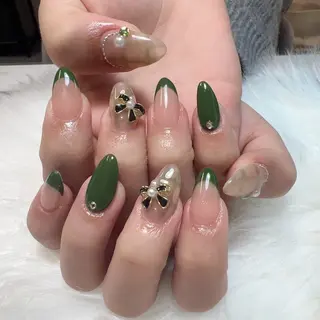 ネイル 🎀nana🫧 ワンホンネイル🎀のネイルデザイン