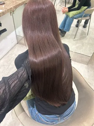 ロング メンズ ヤマト／髪質改善 ／艶髪／透明感カラーのヘアスタイル