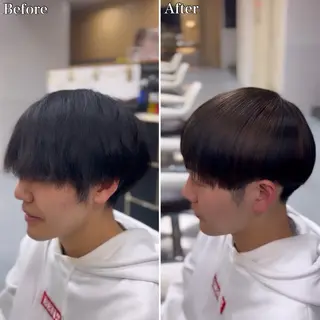 ショート カラー メンズ 🔮メンズ縮毛矯正 毛流れパーマ💎竹永のヘアスタイル