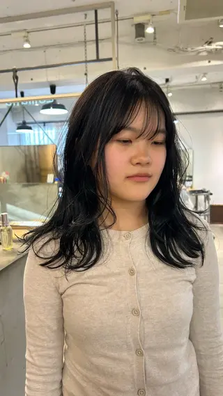 ミディアム カラー じゅわっと暖色カラー 🍊Moemiのヘアスタイル