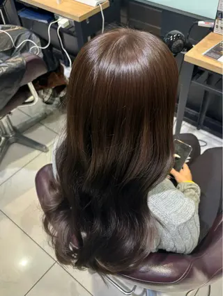 ロング カラー 韓国髪質改善艶カラー /レイヤー/miyuのヘアスタイル