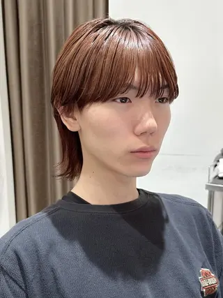 カラー メンズ ミディアム 早稲田/メンズパーマ /カラー/松井聖虎のヘアスタイル