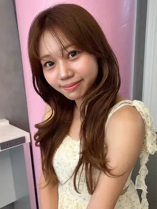 ロング ｊｏｕｅｒｍ所属・透明感/グレージュ /韓国レイヤー🪽のヘアスタイル