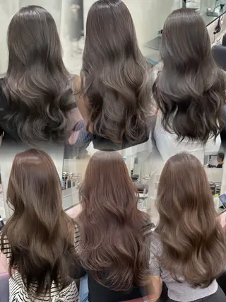 セミロング カラー the path shogo🌻のヘアスタイル