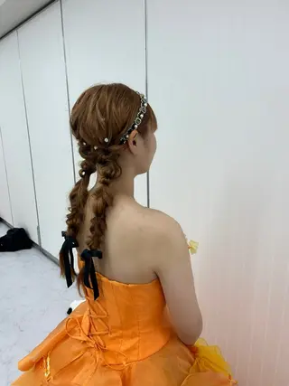 ヘアアレンジ 髪質改善/ボブ/暖色 /𝙨𝙤𝙧𝙖のマツエク・マツパデザイン