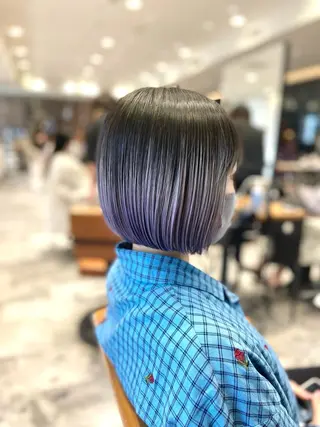 ショート カラー ヘアアレンジ Surpass所属・🌈小顔似合わせ SHIHO🌈のヘアスタイル