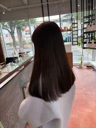 ロング カラー ヘアアレンジ 艶髪🪄透明感カラー 井戸大喜のヘアスタイル