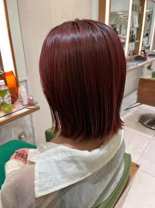 ミディアム カラー 高橋友里亜 /フリーランスのヘアスタイル