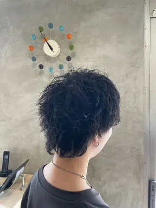 ショート 柏/シャドウパーマ/ ナチュラル/颯寿のヘアスタイル