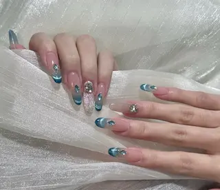 ロング July Nailsalon【ジュライ ネイルサロン】所属・みゆ練習生 ミユのネイルデザイン