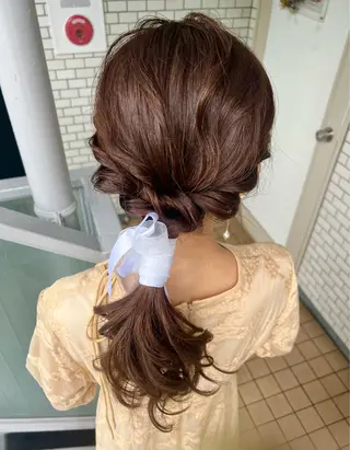 ヘアアレンジ 大人可愛いヘアメイク 💋🧚‍♀️しずかのヘアスタイル