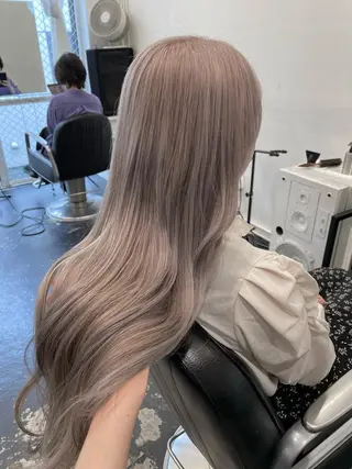 ロング カラー パーマ ヘアアレンジ メンズ キッズ ネイル マツエク・マツパ アイブロウ 艶ハイトーン/ヘア アレンジAYAKAのヘアスタイル