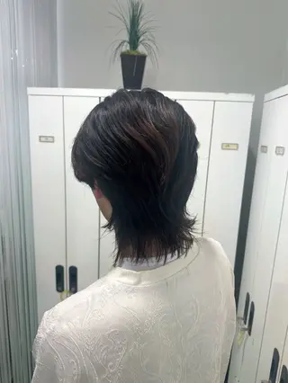 メンズ レイヤー 艶々カラーのヘアスタイル