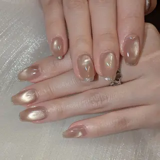 ネイル フィルイン、長さ出し 深爪矯正のネイルデザイン