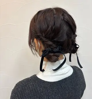 ミディアム ヘアアレンジ Luce所属・natsumi 🍊のヘアスタイル