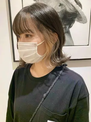 ミディアム LOREN＋透明感 オリーブhirokoのヘアスタイル