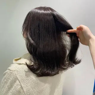 ミディアム カラー パーマ ヘアアレンジ メンズ キッズ ネイル マツエク・マツパ アイブロウ Lumo所属・💖横浜ブリーチなし 💖MIHOのヘアスタイル