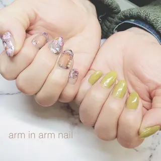 ネイル arm in arm ︎✿Yamamotoのマツエク・マツパデザイン