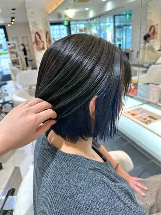 ショート カラー 小顔レイヤー/ 透明感カラー/増田のヘアスタイル