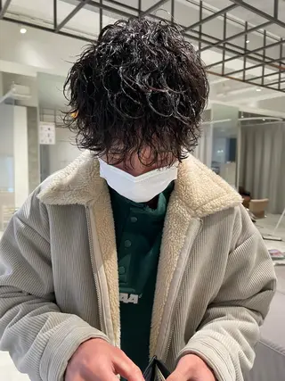 ショート パーマ メンズ 【メンズ指名数 NO.1】マルヤマのヘアスタイル