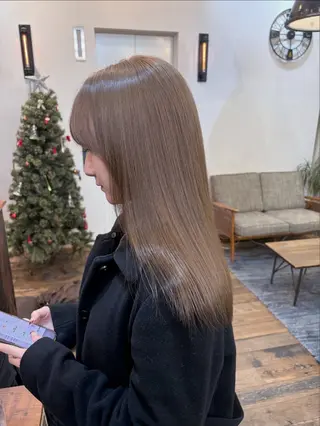 ロング Belle 並木通り店所属・rena/ パーマ/カラーのヘアスタイル