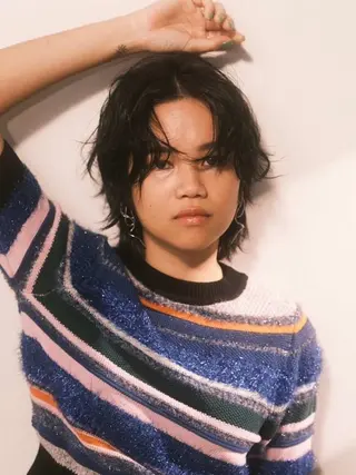 パーマ moriofromlondon原宿本店所属・fumikaブリーチ /ウルフのヘアスタイル