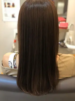 ロング 顔周りデザイン/ ママ美容師/濱ほのかのヘアスタイル