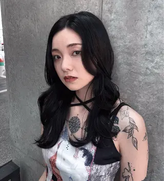 ロング 💖大人韓国ヘア💖 韓国艶カラー【銀座】のヘアスタイル