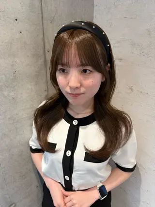 ロング カラー 女性に人気♪ はやしほのかのヘアスタイル