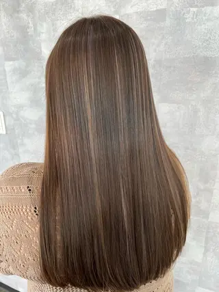 ロング カラー レイヤーカット ✨藤原のヘアスタイル