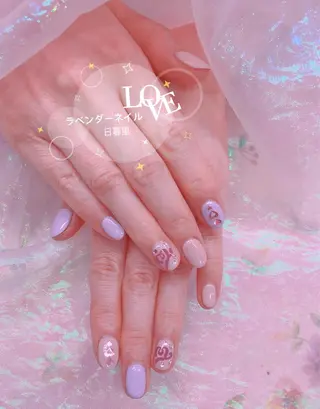 ネイル ラベンダー💖日暮里 ルル💖ネイルのネイルデザイン