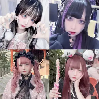 ロング カラー ハイトーンエクステ 🎩カズキ🎩のヘアスタイル