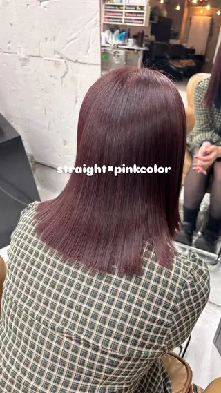 カラー 暖色カラ-ෆ˚顔周り 🎀ོ白岩亜実🎀ོのヘアスタイル