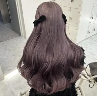 ロング 淡色ラベンダー♡ ニーナ🎀🦙のヘアスタイル