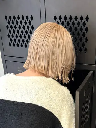 ミディアム カラー 色落ち綺麗透明感カラ /ボブ/ナカツヒカルのヘアスタイル