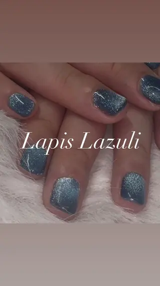 ネイル ラピスラズリ ゆりあのネイルデザイン