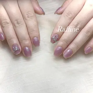 ネイル RAFFINE 月🦋🩵のネイルデザイン