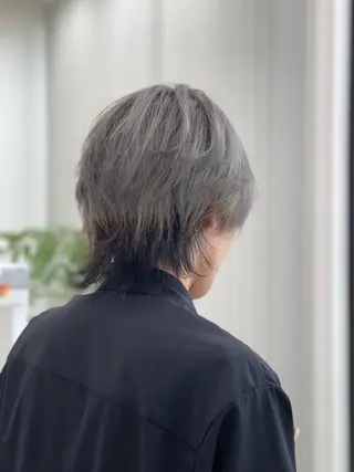 セミロング カラー メンズ Hirose Ryoのヘアスタイル