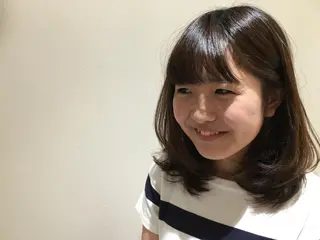 ミディアム かねやす ゆなのヘアスタイル