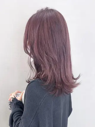 ミディアム パーマ ヘアアレンジ カラー ITbyALBUM 浦和店のヘアスタイル