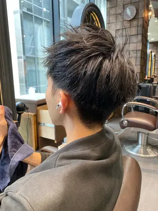 ショート メンズ 韓国ヘア/銀座/艶髪 /MINX/ウチダのヘアスタイル