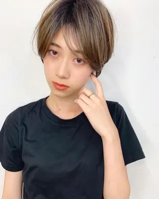 ショート 縮毛矯正/ショート/ レイヤー/畑中正敏のヘアスタイル