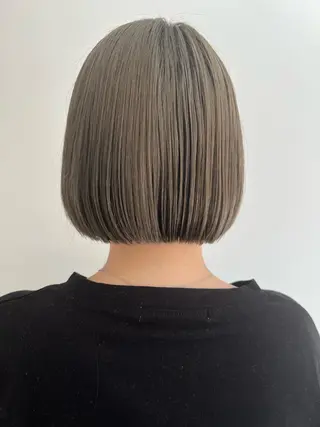 ミディアム ブリーチカラー🎀 韓国風/寺門美優のヘアスタイル