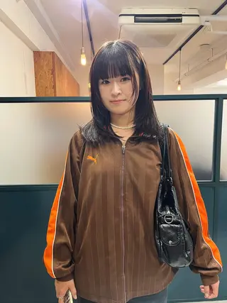 ミディアム 暖色/パーマ 🌼クニトウメイのヘアスタイル