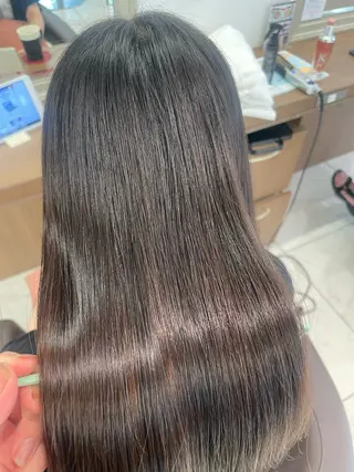 セミロング カラー パーマ 福島成美/髪質改善 縮毛矯正/カラーのヘアスタイル